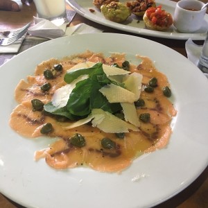 carpacio de salmon