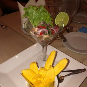 ceviche de camarones 