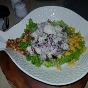 Ceviche parmesano de pulpo
