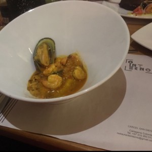 Arroz caldoso con frutos del mar