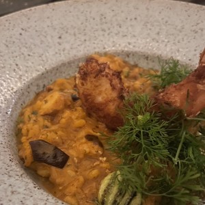 Arroz y camarones de la guajira