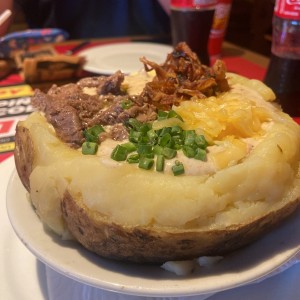 Papa loca steak