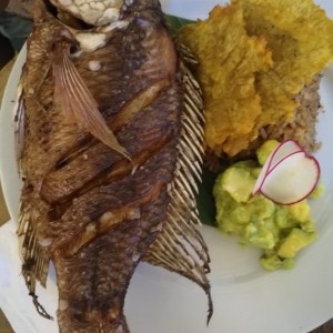 Mojarra con patacon