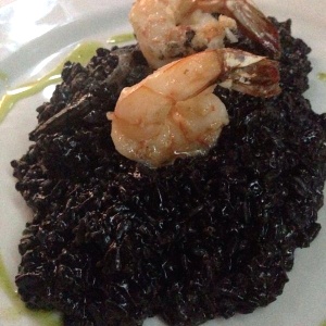 Risotto con tinta de calamar