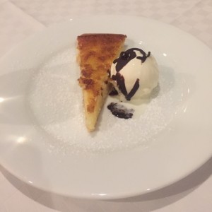 Pie de coco con helado