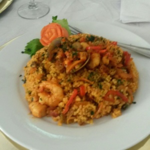 Arroz con  mariscos 