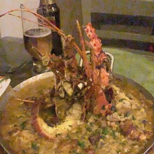 Arroz caldoso de langosta