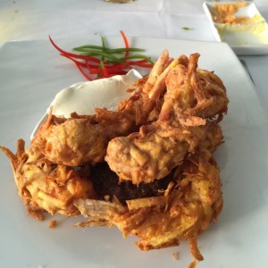 langostinos con mucho apanado