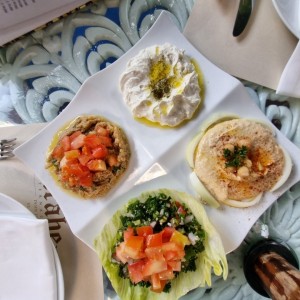 babaganoush, hummus y otros