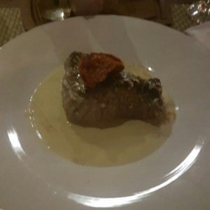 lomo en salsa de queso azul