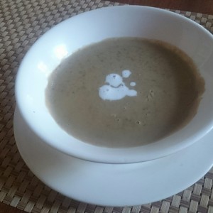 sopa de lentejas con Leche de coco