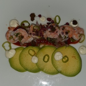 ceviche de camarón 