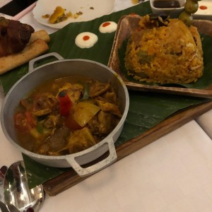 guiso de cordero y arroz apastelado
