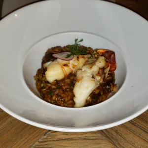 Arroz caldoso con langosta