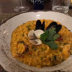 arroz caldoso de mariscos