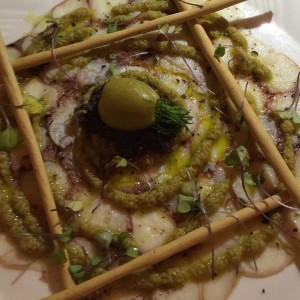 Carpaccio de pulpo