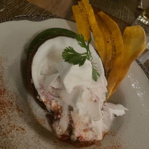 Ceviche de coco