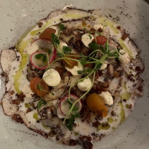 Carpaccio de pulpo