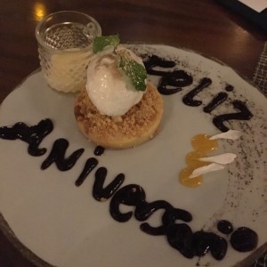 postre de cortesia