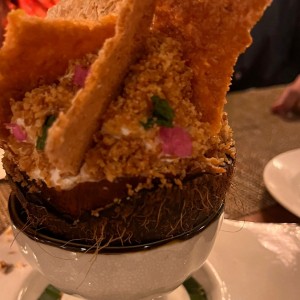 Postre de coco y tres leches